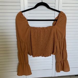 Burnt orange blouse